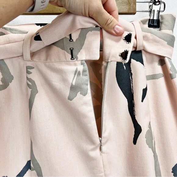 KOWTOW Audition Skirt Dancer Size M (8) Pale Pink Abstract Print Art to Wear - Picture 11 of 15